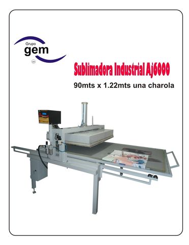 Sublimadora AJ6000 una charola